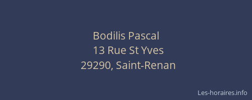 Bodilis Pascal