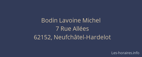 Bodin Lavoine Michel