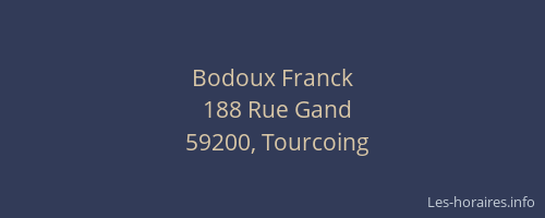 Bodoux Franck