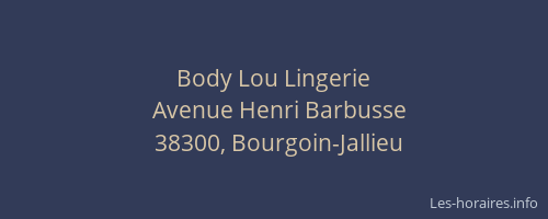 Body Lou Lingerie