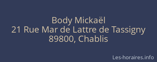 Body Mickaël