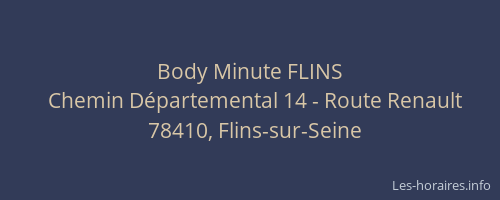 Body Minute FLINS