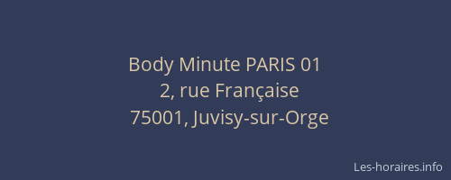 Body Minute PARIS 01
