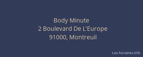 Body Minute