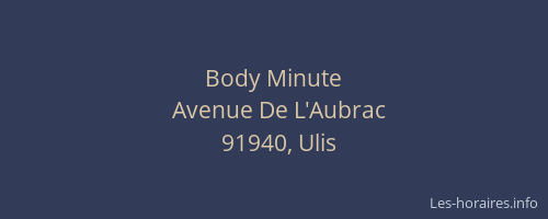 Body Minute
