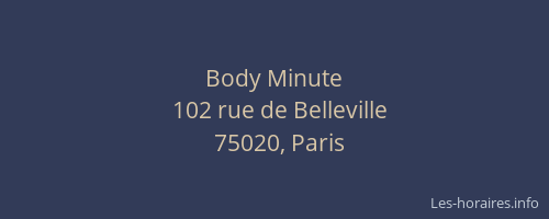 Body Minute