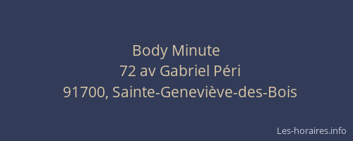 Body Minute