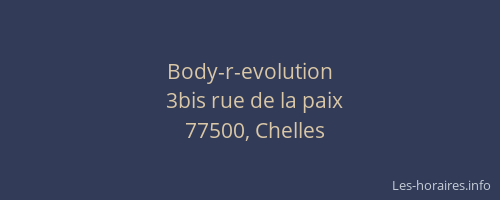 Body-r-evolution