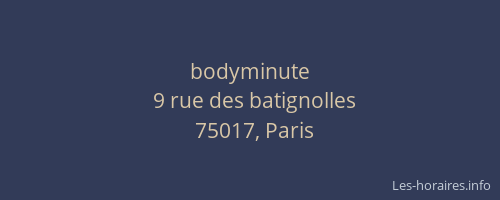 bodyminute