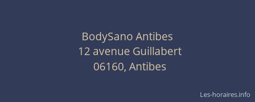 BodySano Antibes