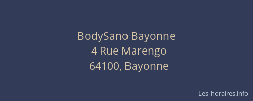 BodySano Bayonne