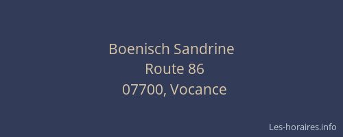 Boenisch Sandrine