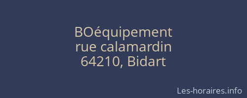 BOéquipement