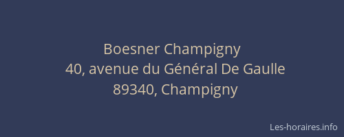 Boesner Champigny