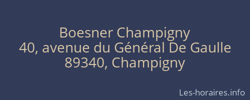 Boesner Champigny
