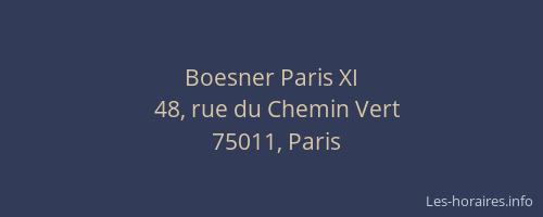 Boesner Paris XI