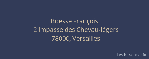 Boëssé François