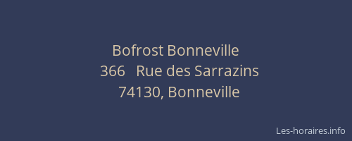 Bofrost Bonneville