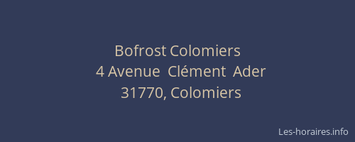 Bofrost Colomiers