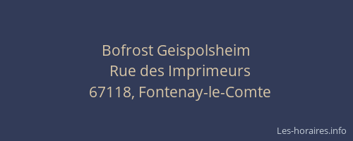 Bofrost Geispolsheim