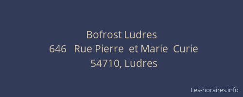 Bofrost Ludres