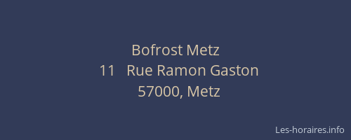 Bofrost Metz