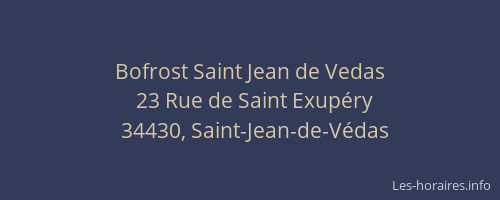 Bofrost Saint Jean de Vedas