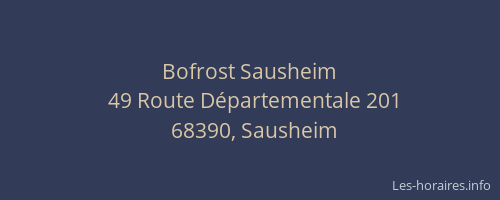 Bofrost Sausheim