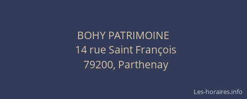 BOHY PATRIMOINE