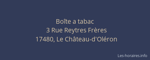 Bo&icirc;te a tabac