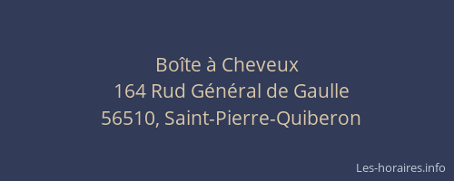 Bo&icirc;te &agrave; Cheveux