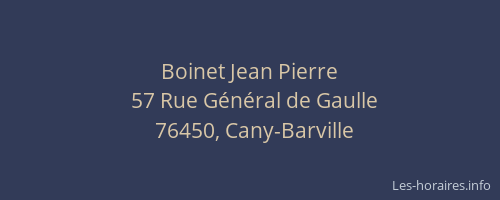 Boinet Jean Pierre