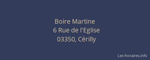 Boire Martine