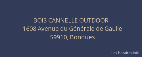 BOIS CANNELLE OUTDOOR