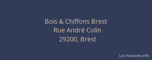 Bois & Chiffons Brest