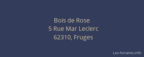 Bois de Rose