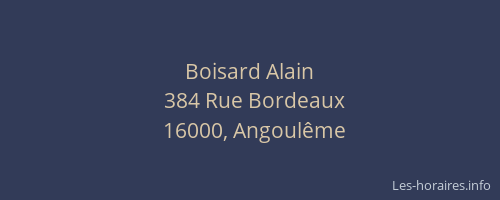 Boisard Alain