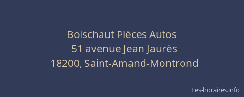 Boischaut Pi&egrave;ces Autos