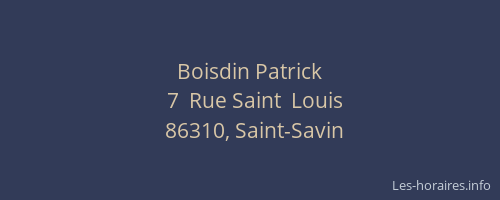 Boisdin Patrick