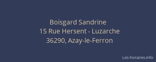 Boisgard Sandrine