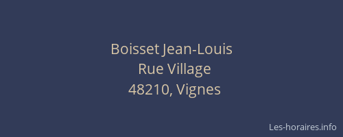 Boisset Jean-Louis