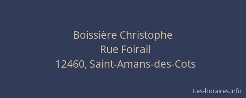 Boissière Christophe