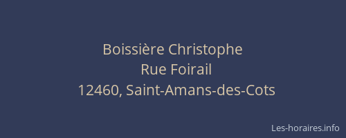 Boissi&egrave;re Christophe
