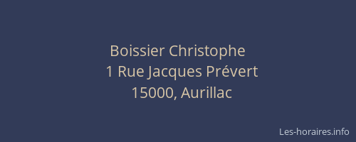 Boissier Christophe