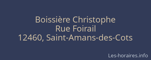 Boissière Christophe