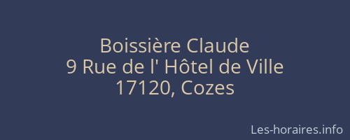 Boissière Claude