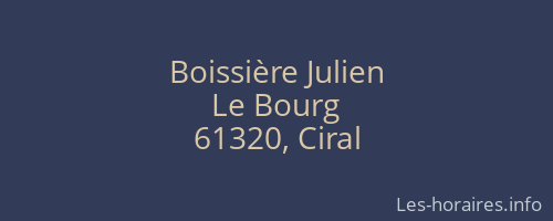 Boissière Julien