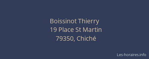 Boissinot Thierry