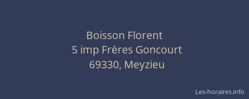 Boisson Florent