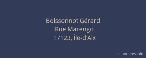 Boissonnot Gérard